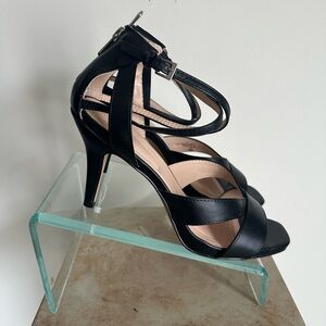 Elegant Black Strappy Heels